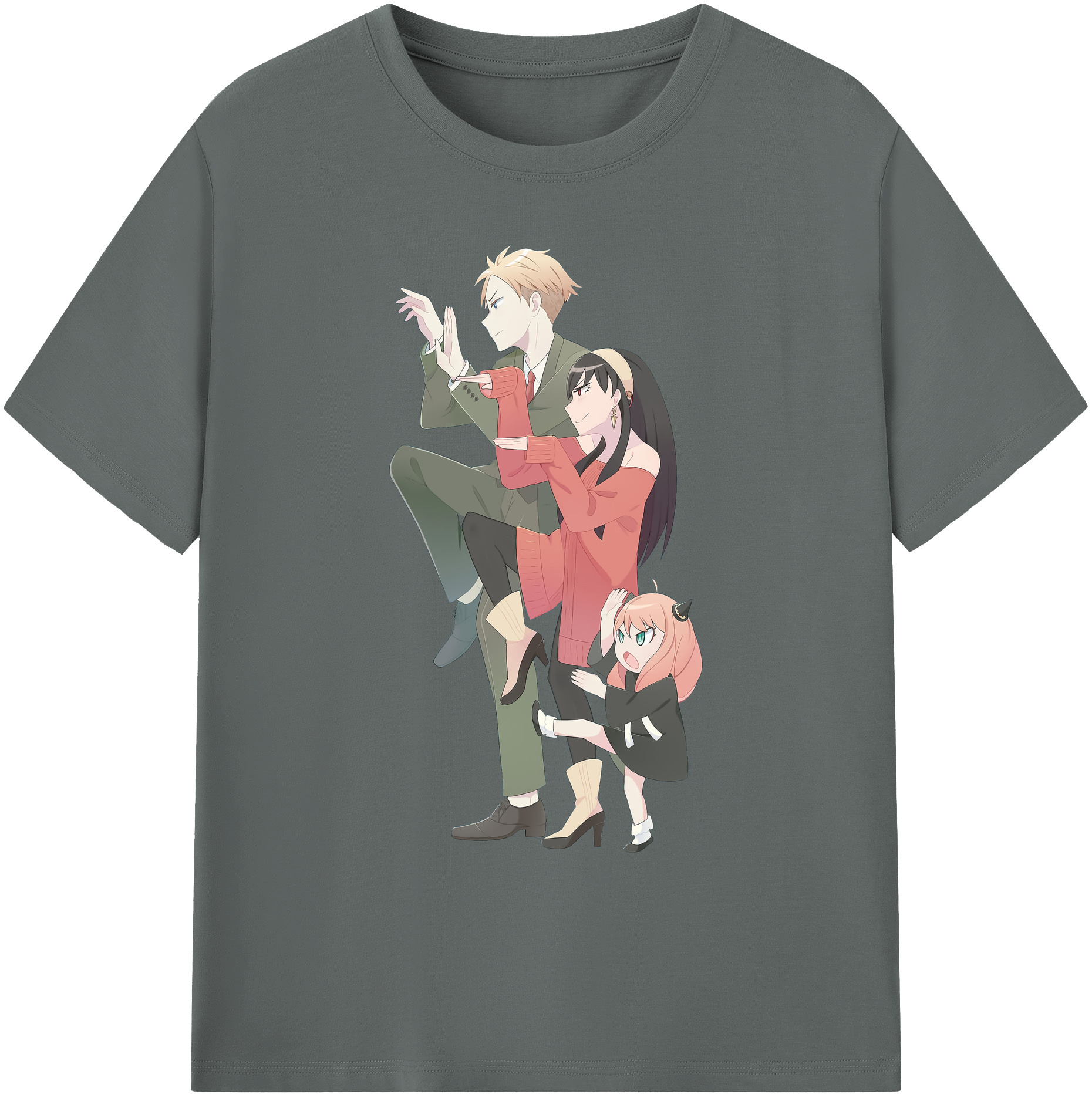 （画像用） SPY×FAMILY间谍家家酒 綿100％ メンズ半袖Tシャツ｜肌触りやわらか＆通気性